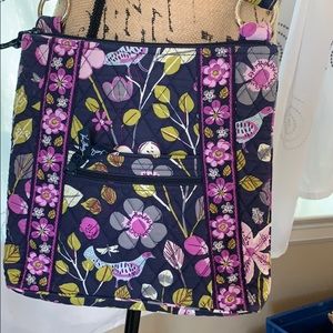 Vera Bradley Floral Nightingale Hipster Crossbody